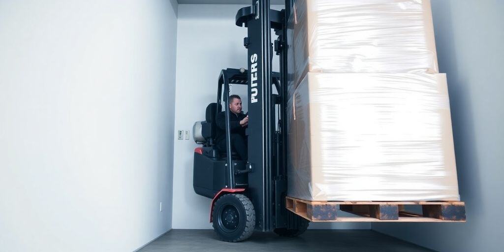 เทคนิคการขับรถโฟล์คลิฟท์ในพื้นที่จำกัด