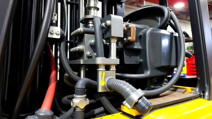 การตรวจสอบชิ้นส่วนรถยกก่อนจำหน่าย