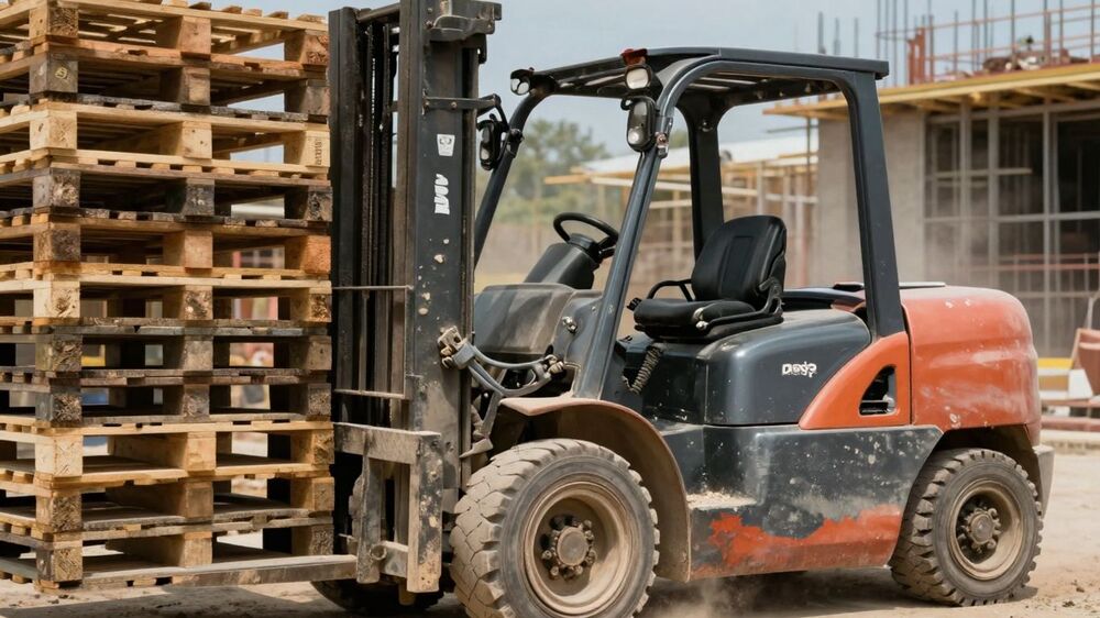 รถโฟล์คลิฟท์น้ำมัน กับงานหนักและกลางแจ้ง
