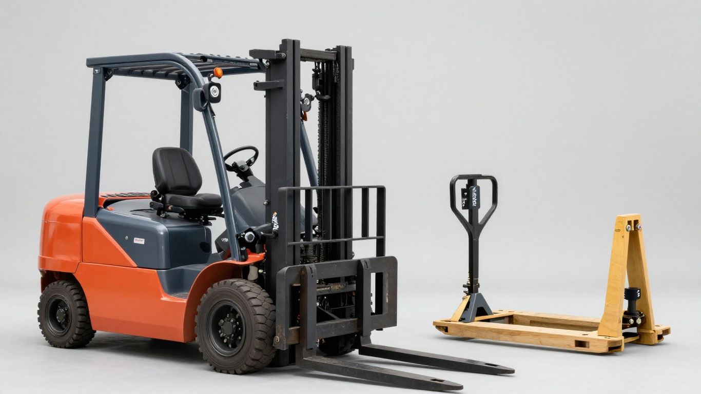 รถโฟล์คลิฟท์ vs รถลากพาเลท เลือกแบบไหนดี