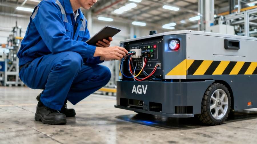 AGV ในโรงงานอุตสาหกรรม ระบบนำทางและการทำงานแบบครบวงจร